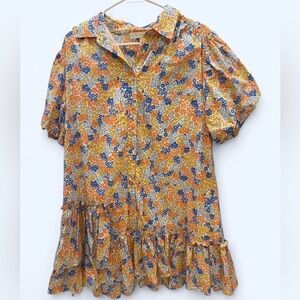 KARLIE: Floral Puff Sleeve Dress